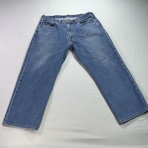 Pendleton Jeans Mens 38x27 Blue Denim Classic Straight Leg Relaxed Fit Pants